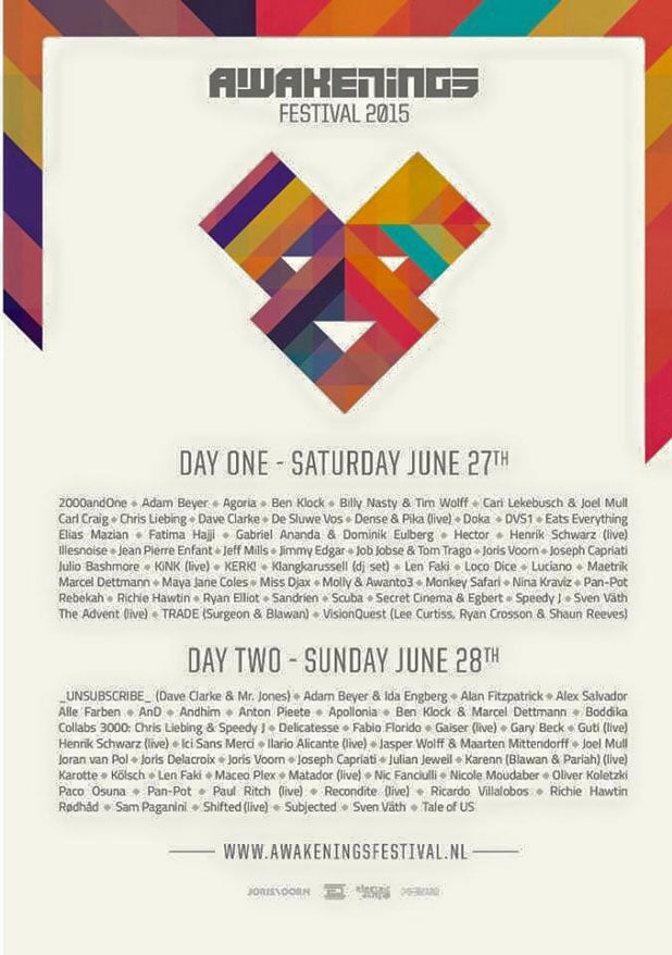 Awakening Line Up