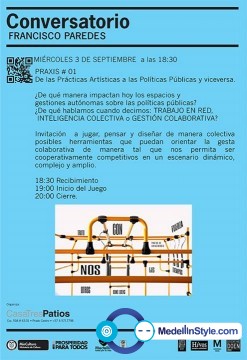 TALLER GRATIS: Conversatorio – Prácticas artísticas y las políticas públicas