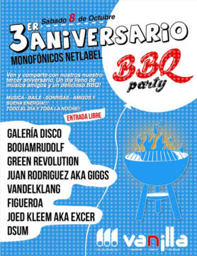 Monofonicos Netlabel celebra Hoy Sabado su 3 Aniversario