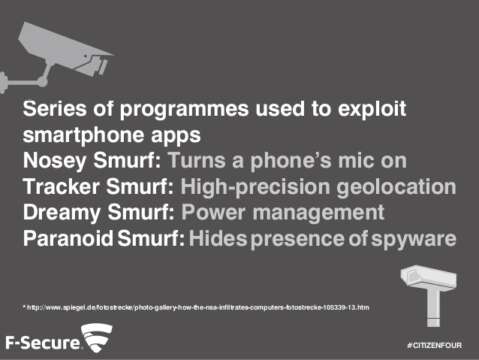 Paranoid Smurf: La herramienta de los gobiernos para controlar tu cel &#8211; Snowden